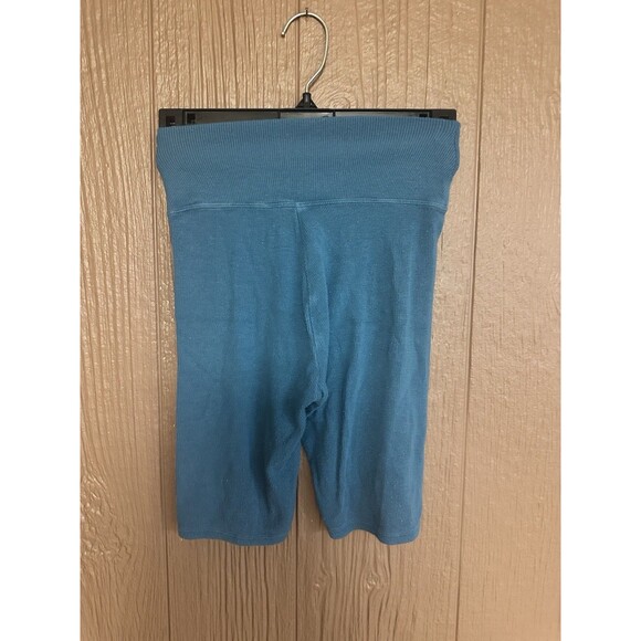Natural Life Ribbed Biker Shorts Size Small Turquoise Soft Stretchy Casual Gym - Picture 4 of 4